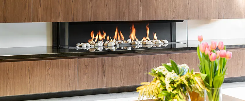 Double-height Fireplace Design Refurbishment in Southgate, Michigan